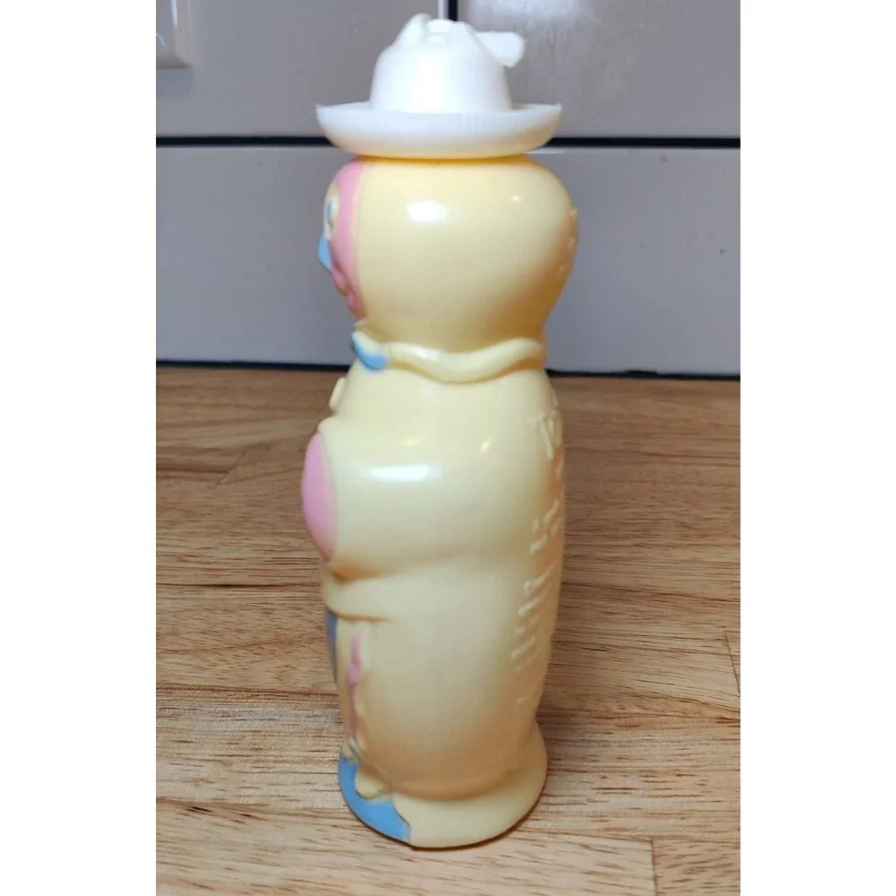 VTG Fuller Brush Clown Bottle Tot Time Baby Oil Figural Plastic Advertising Toy